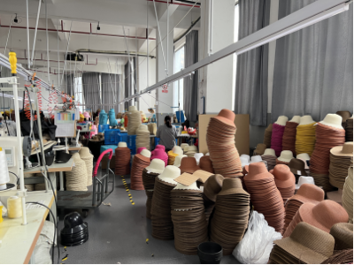 溫嶺新鄉賢“帽助·共富工坊” 戴好群眾共富帽，編織紡織材料小簾的致富夢